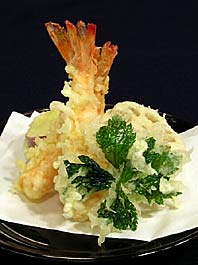 Tempura is a well known example of japanese cooking